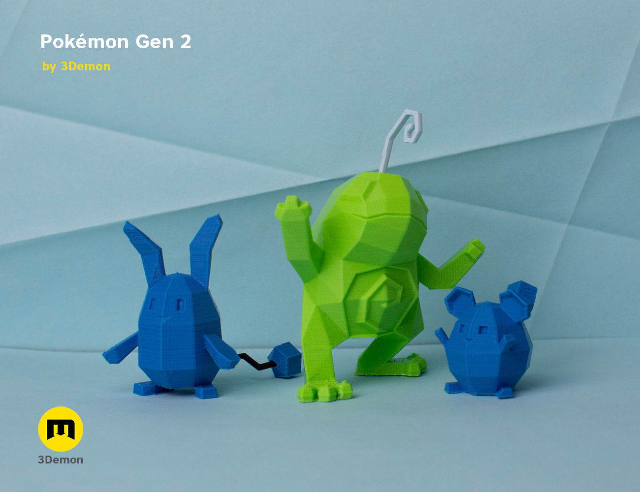 Pokemon Second Generation Low Poly 3D print model_57