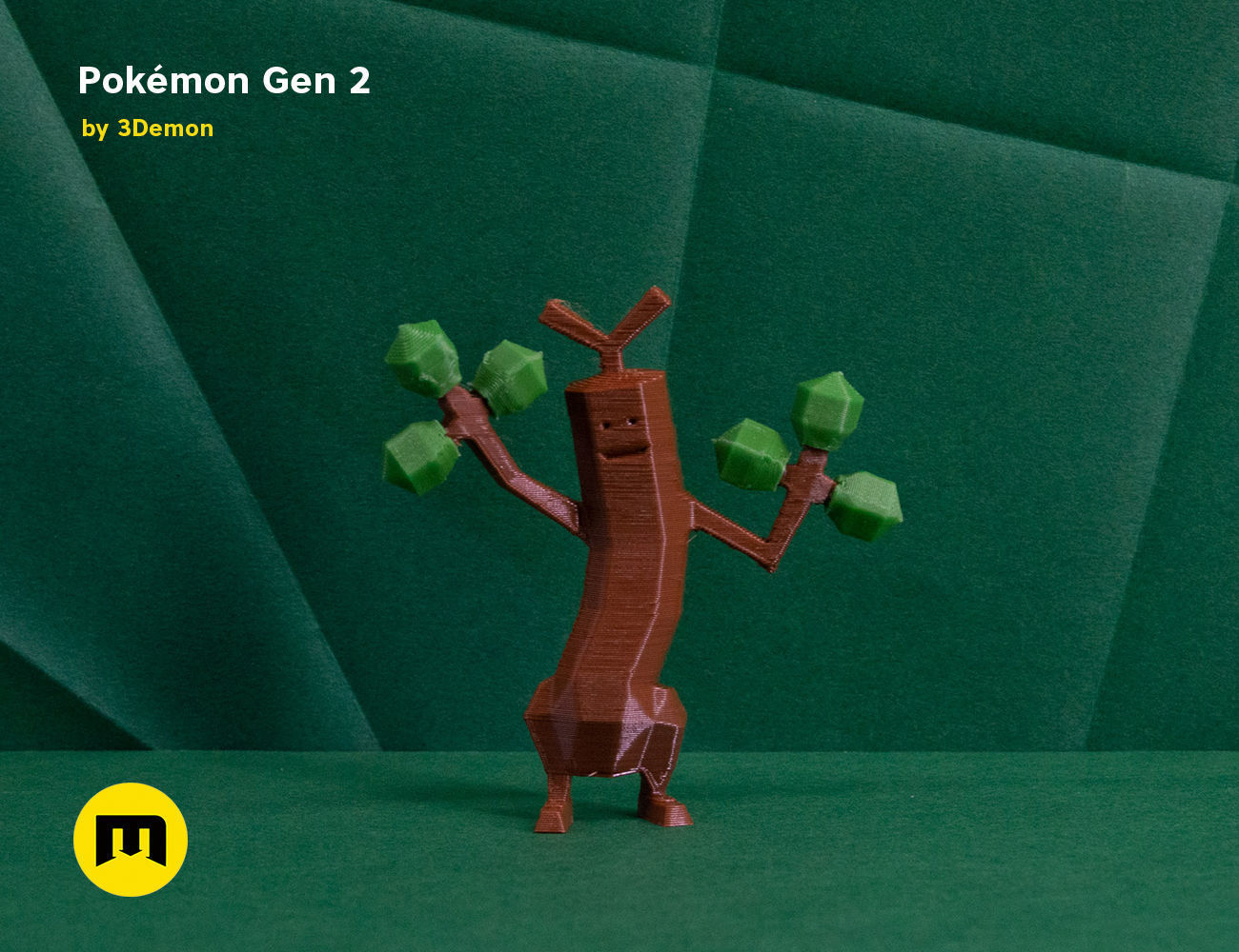 Pokemon Second Generation Low Poly 3D print model_27