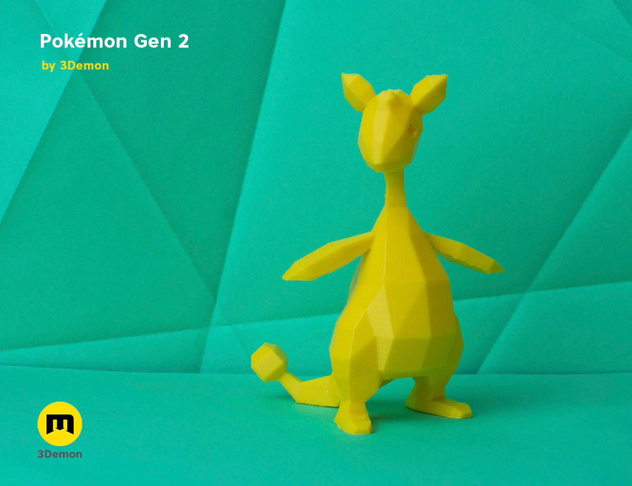 Pokemon Second Generation Low Poly 3D print model_92