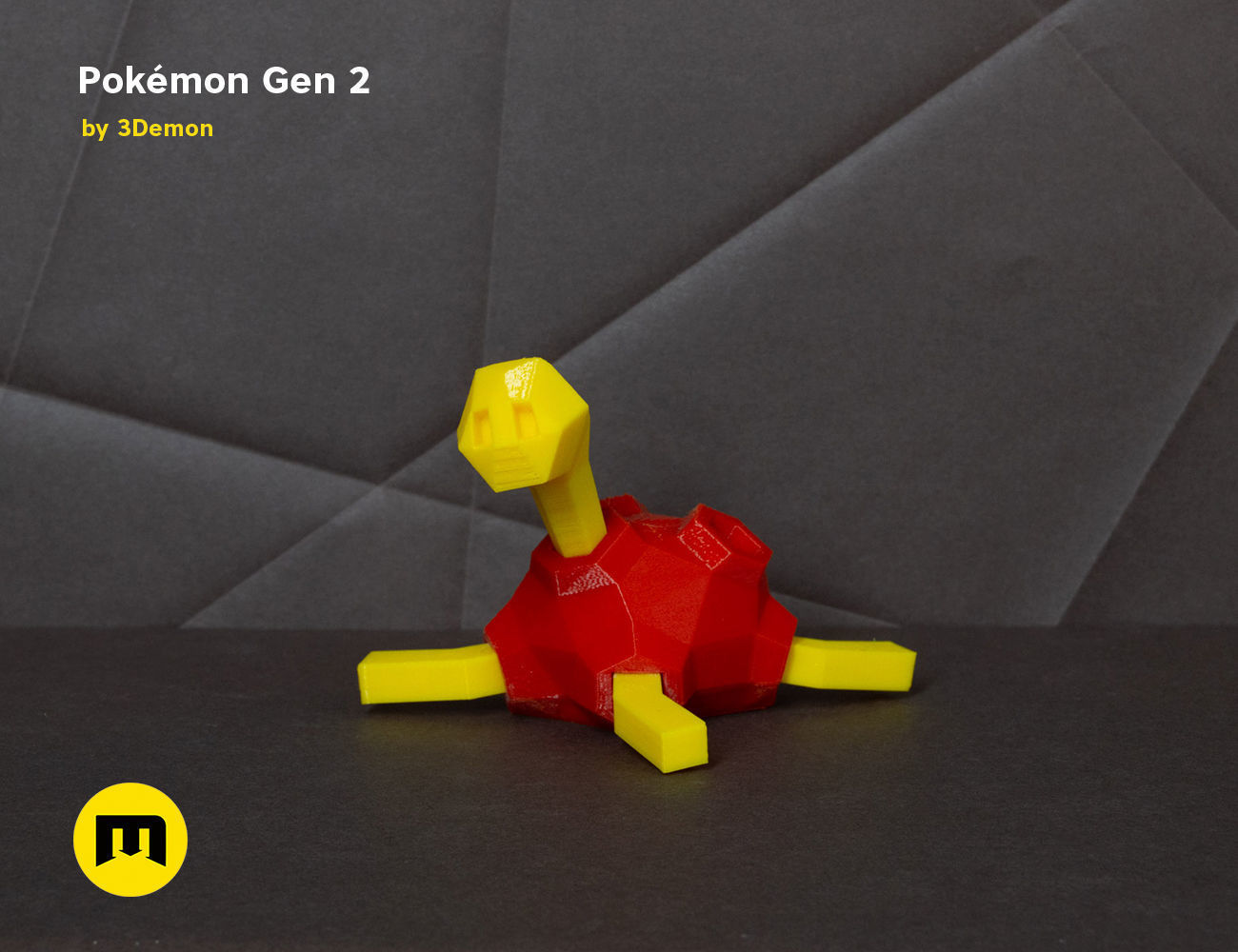 Pokemon Second Generation Low Poly 3D print model_19