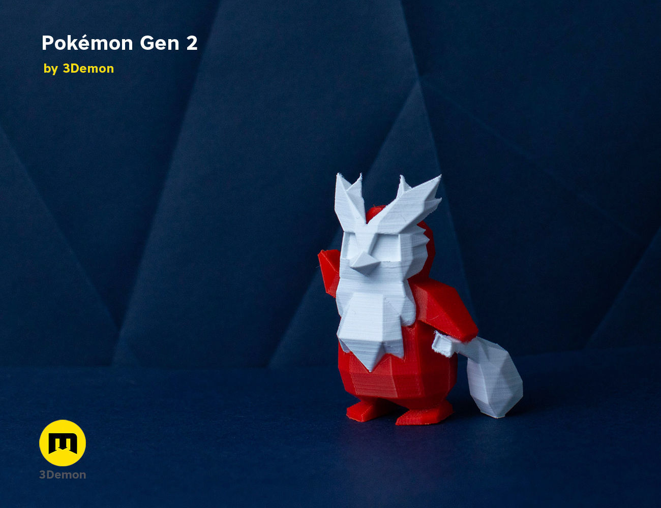 Pokemon Second Generation Low Poly 3D print model_58