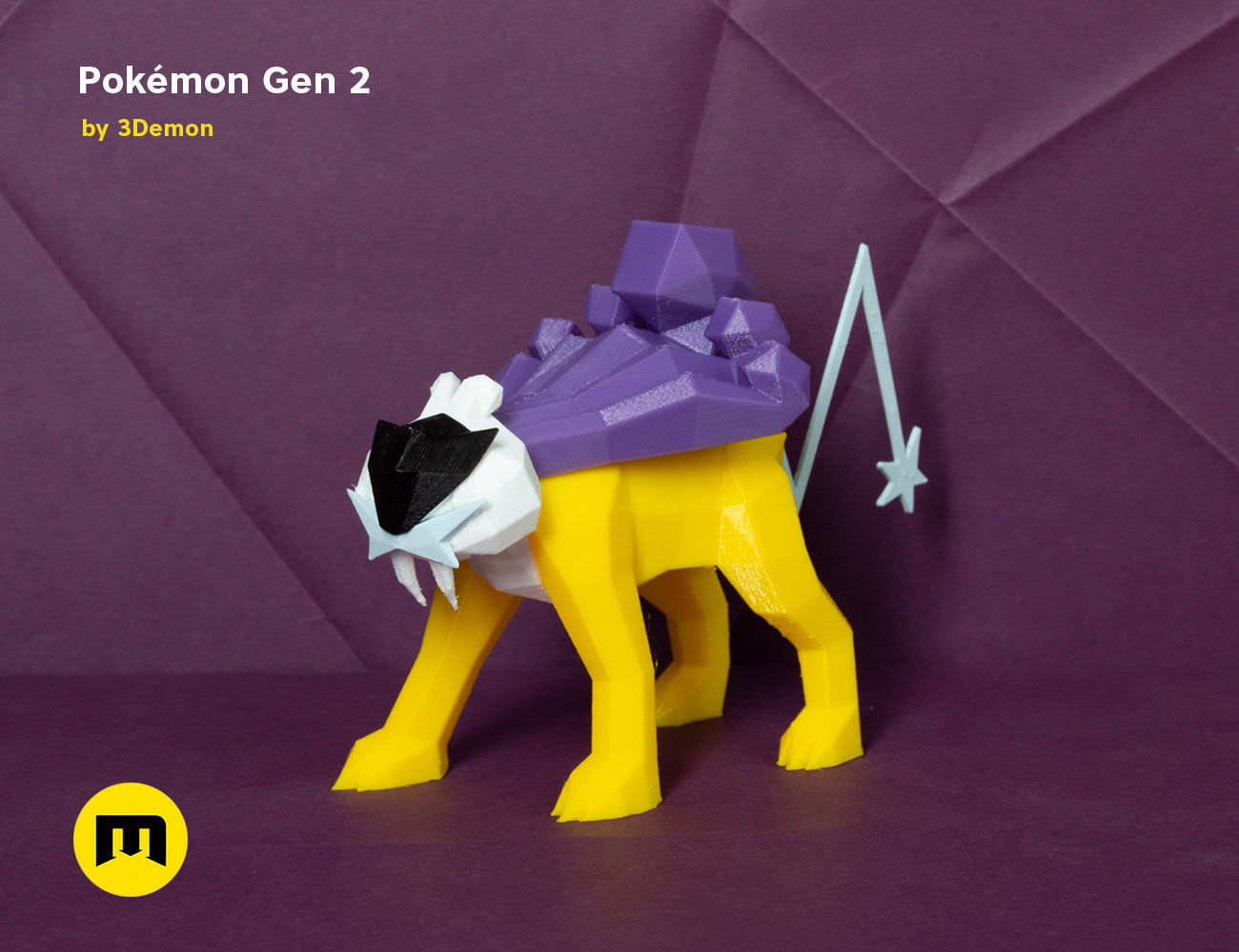 Pokemon Second Generation Low Poly 3D print model_12