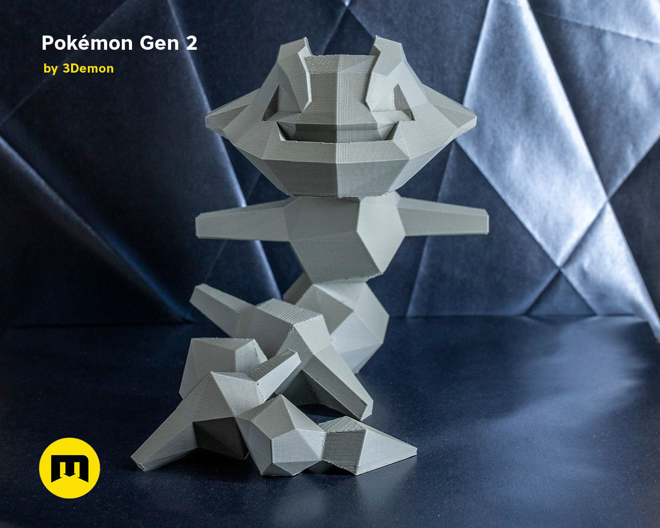 Pokemon Second Generation Low Poly 3D print model_76