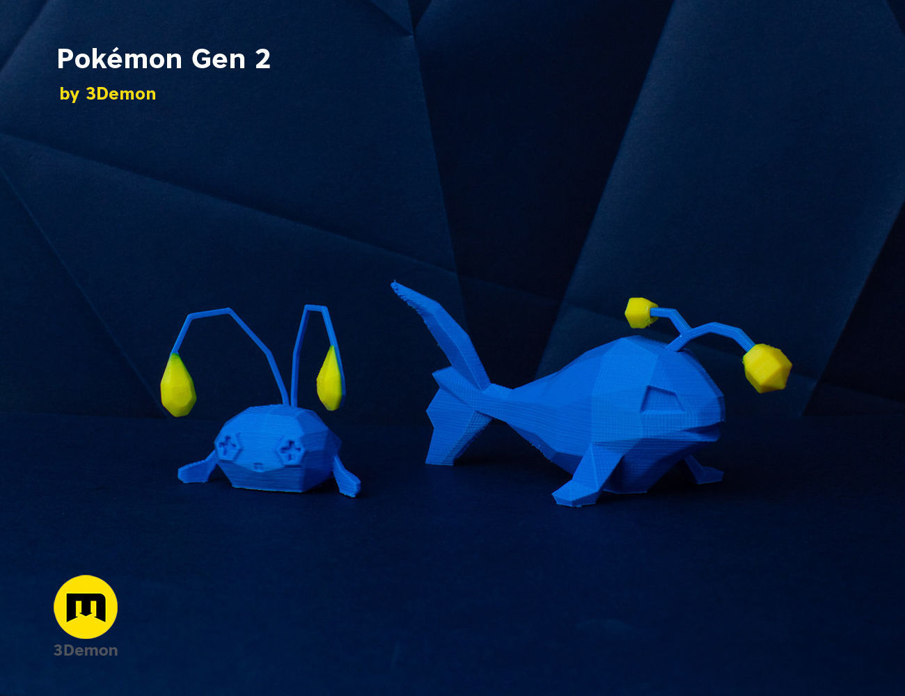 Pokemon Second Generation Low Poly 3D print model_81