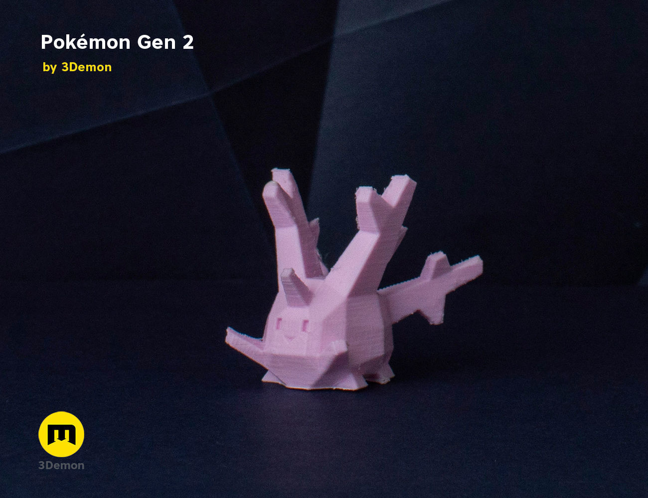 Pokemon Second Generation Low Poly 3D print model_84