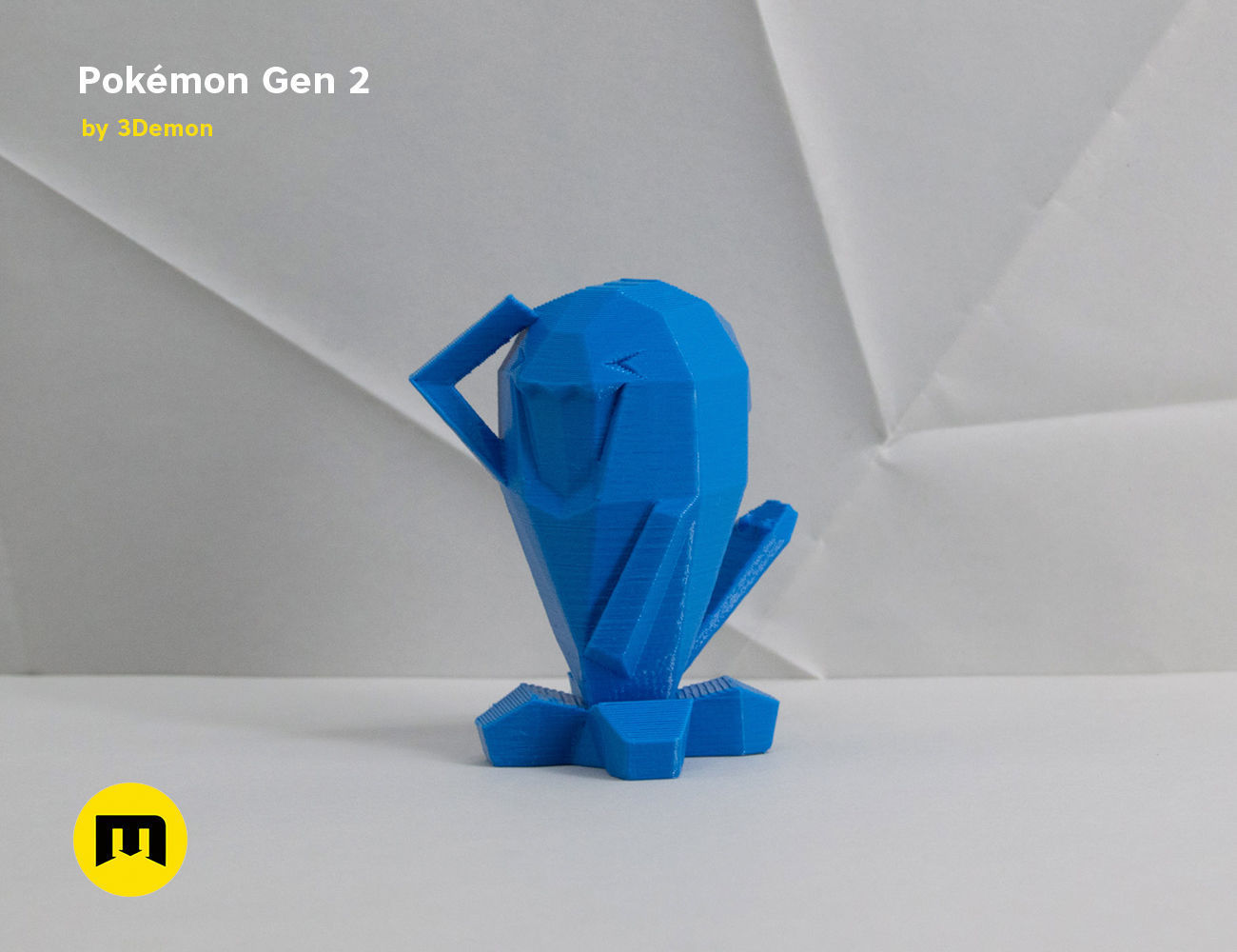 Pokemon Second Generation Low Poly 3D print model_34