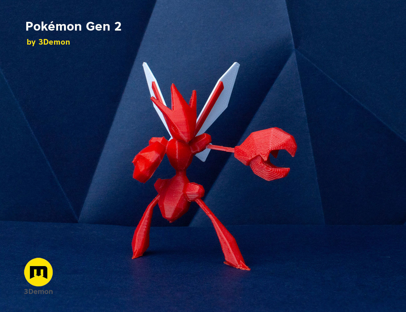 Pokemon Second Generation Low Poly 3D print model_8