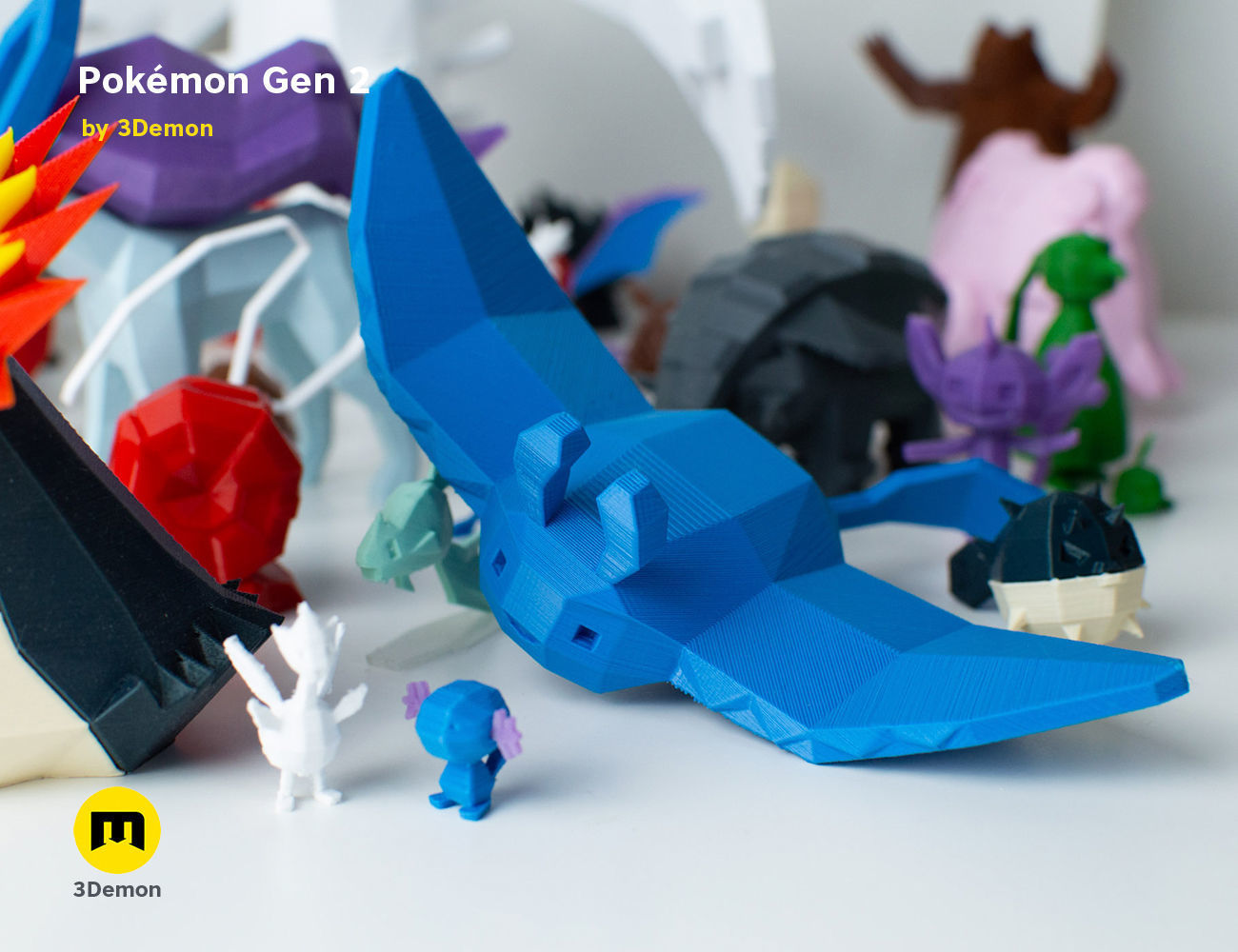 Pokemon Second Generation Low Poly 3D print model_70