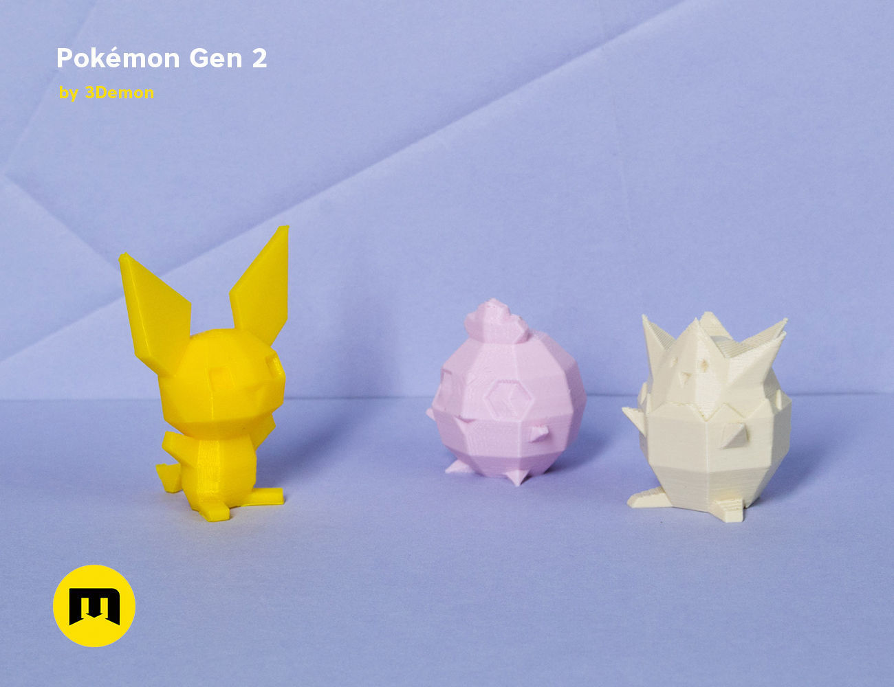 Pokemon Second Generation Low Poly 3D print model_43