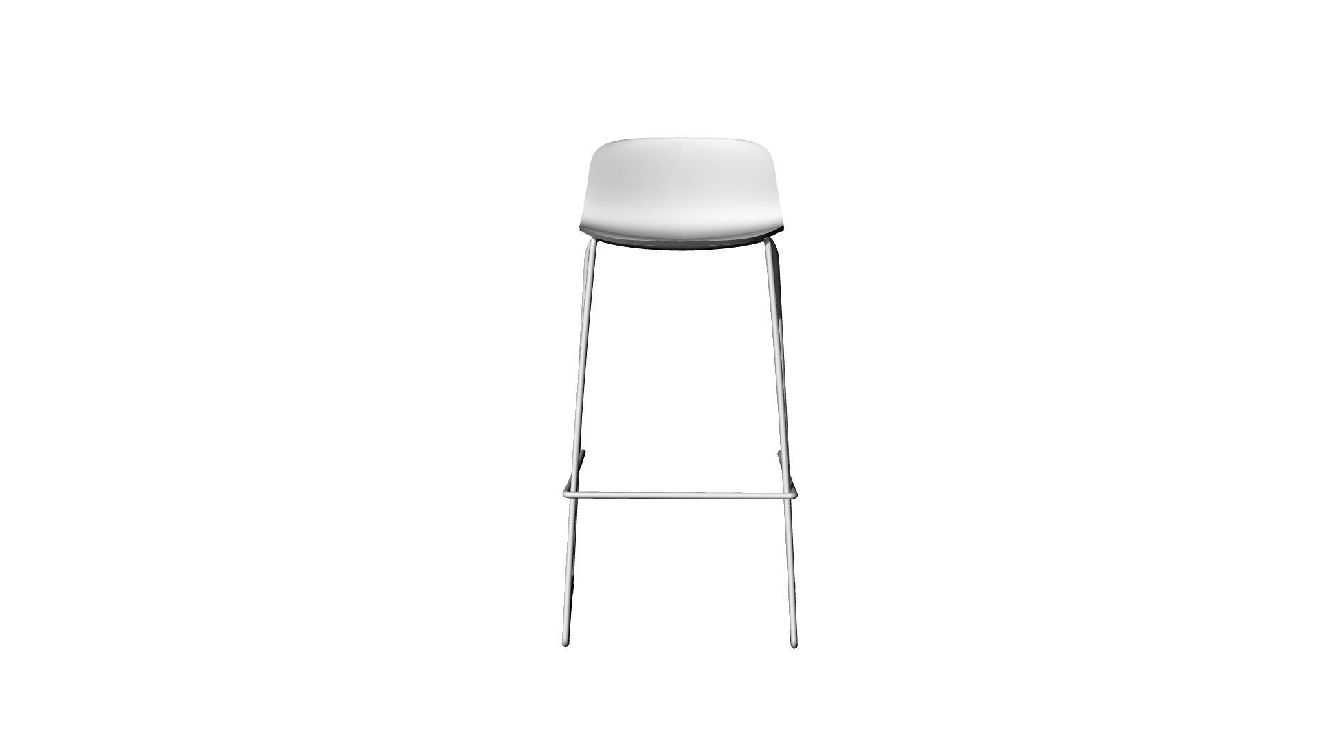 Stool Chair 3D model_11