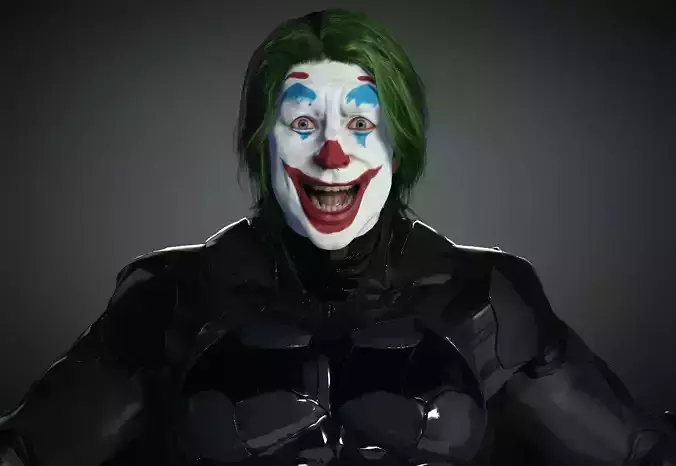Joker the Batman Low-poly 3D model