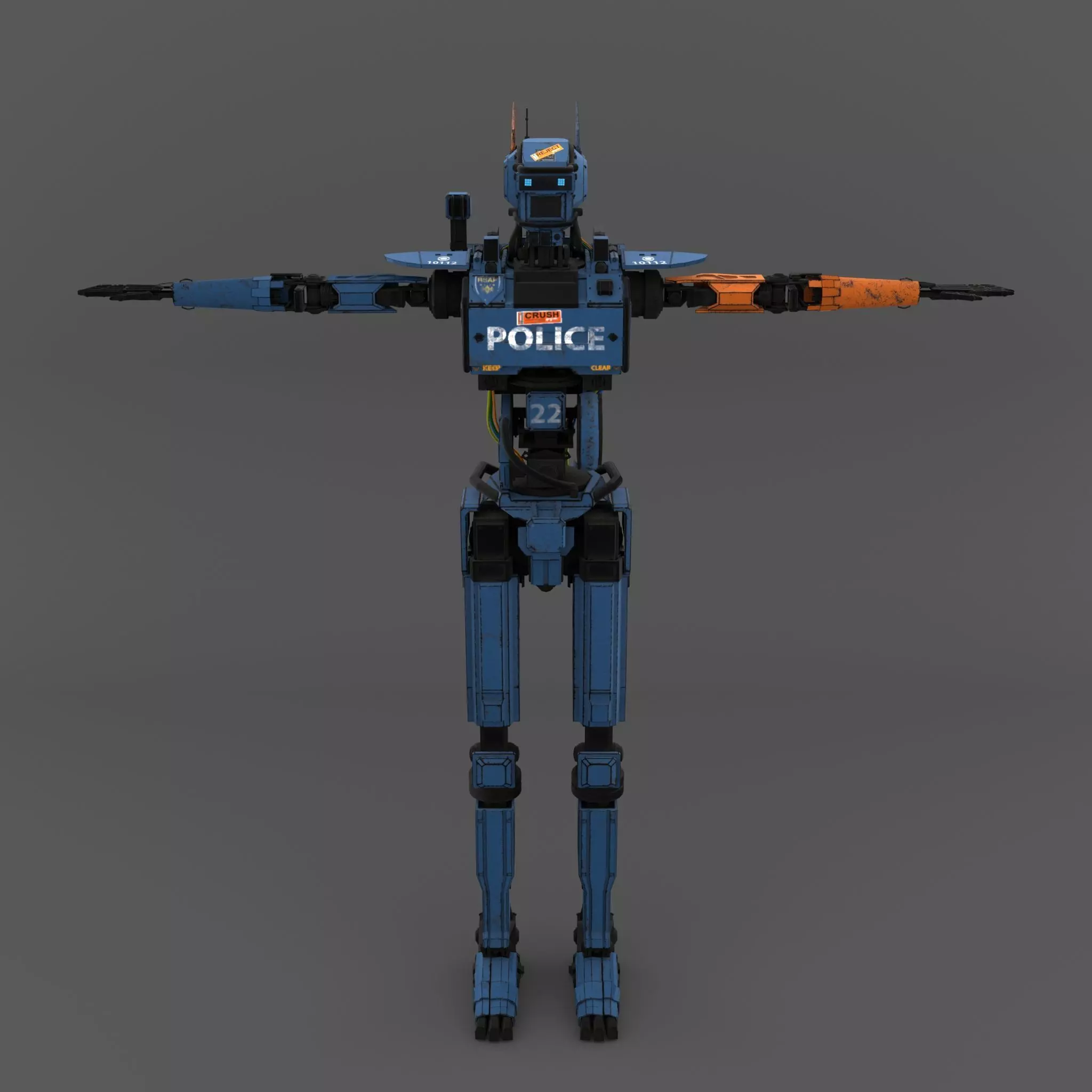 Chappie Textured 3D model