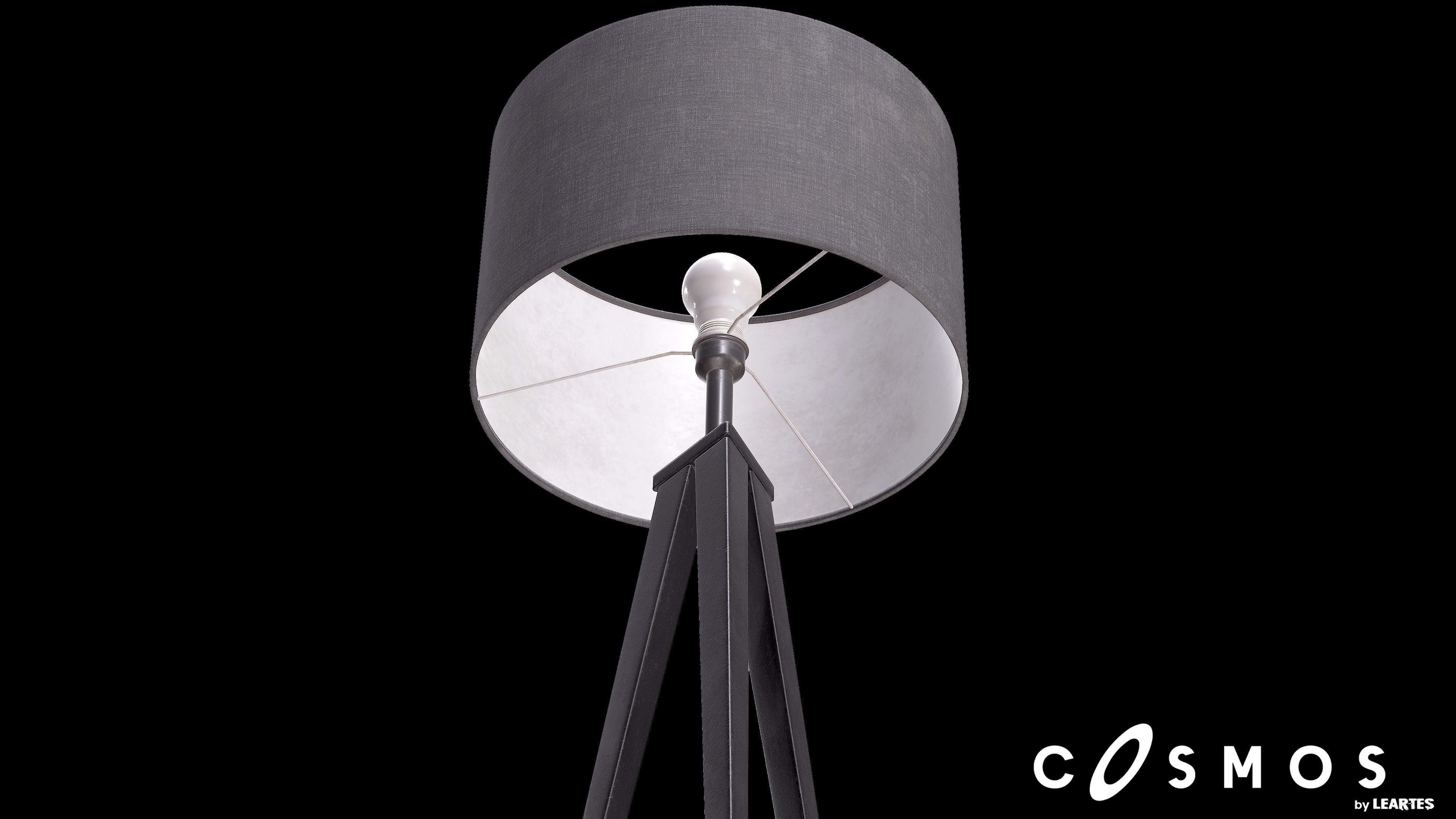 Standing Light Low-poly 3D model_2