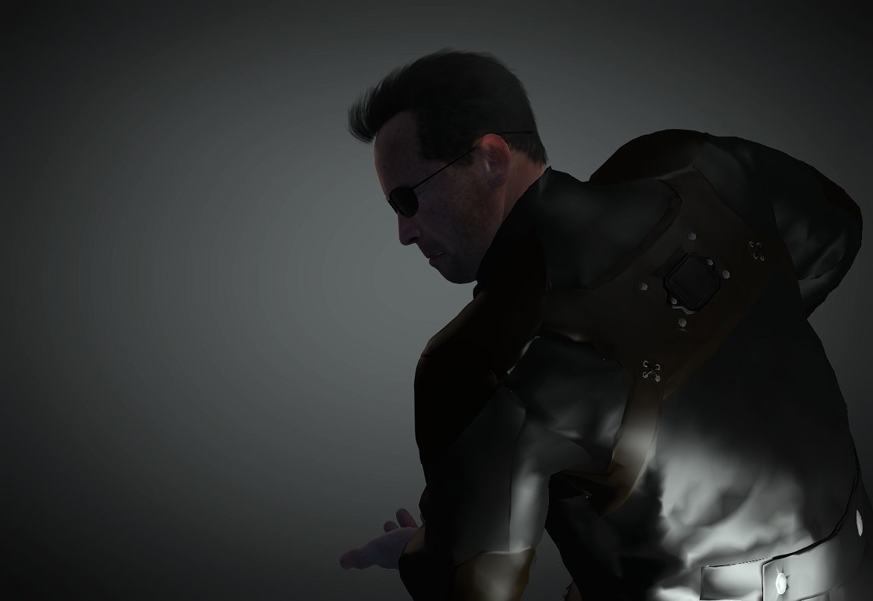 The Terminator Arnold Schwarzenegger 3D Model Low-poly 3D model_4