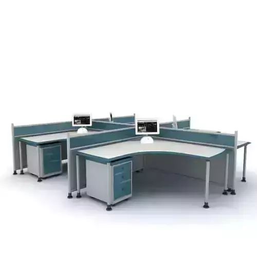 Ergonomic Wood Office Desk