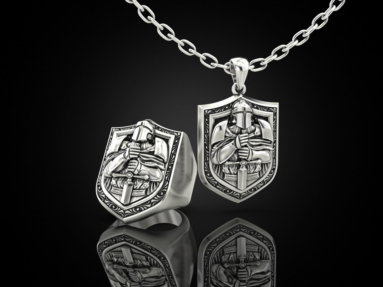 Collection Knight Ring and Pendant _4