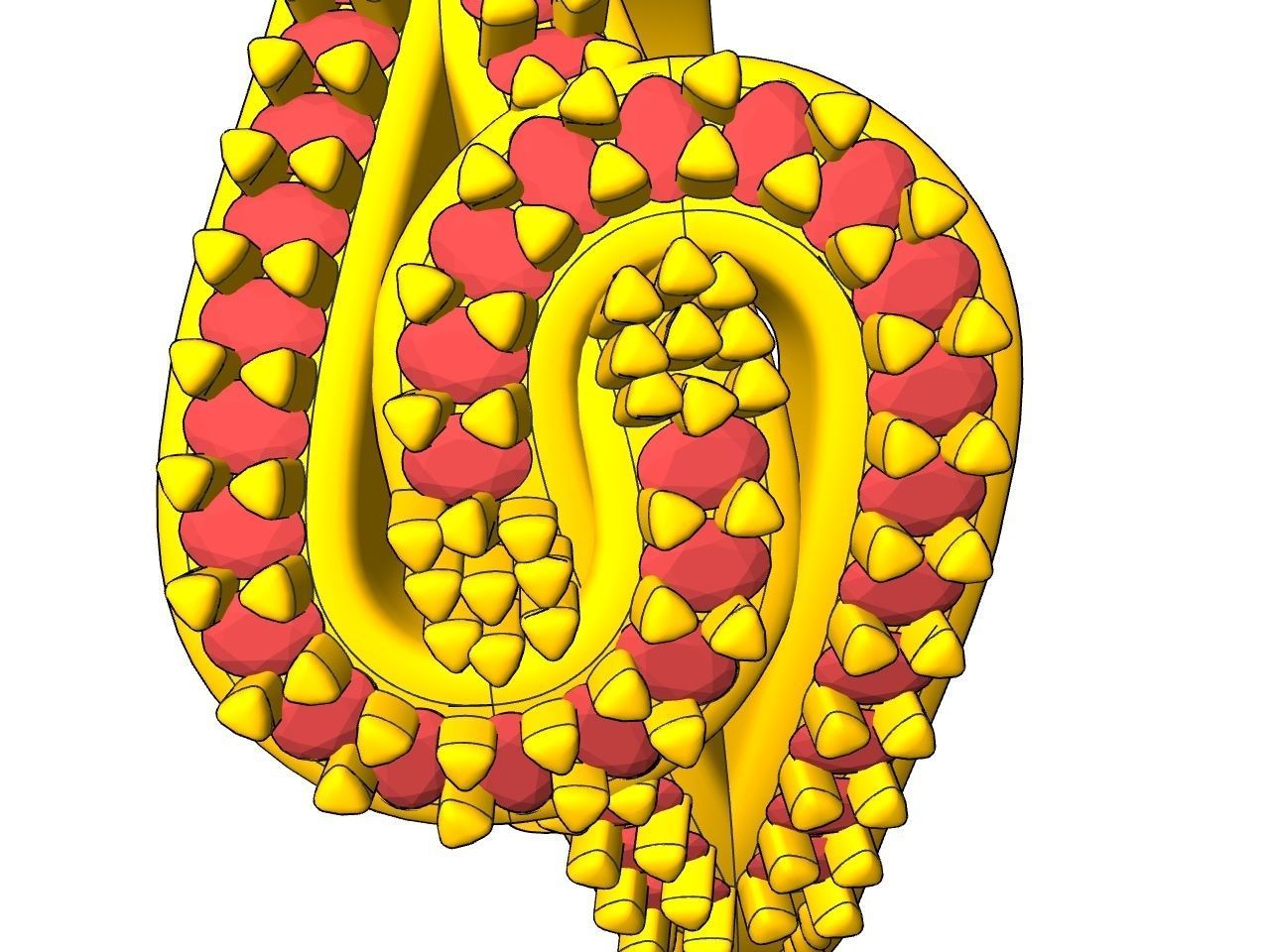 Intertwined knot ring all parts stl files verified 3D print model_16
