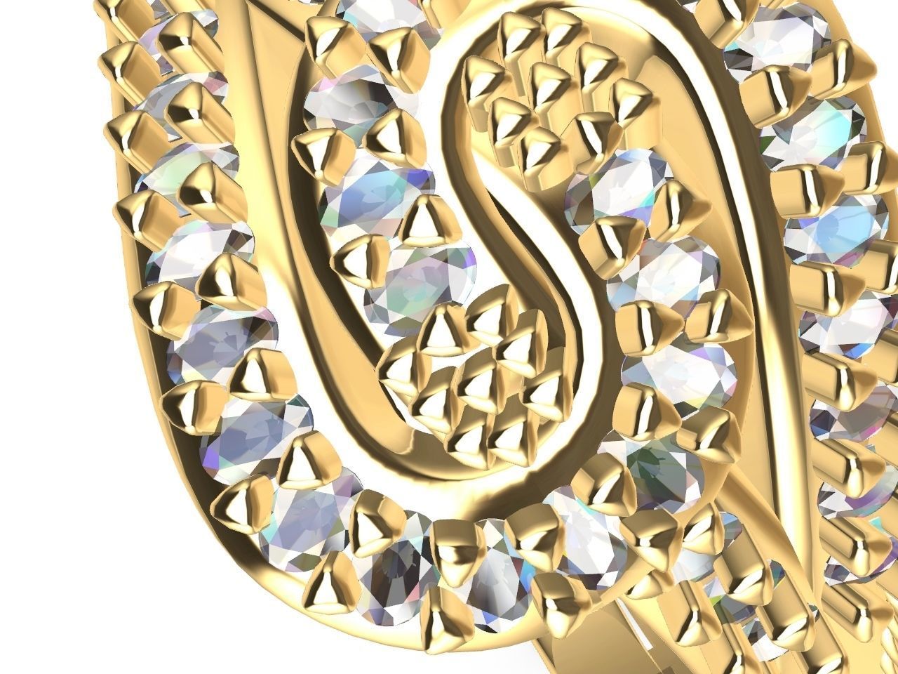 Intertwined knot ring all parts stl files verified 3D print model_21