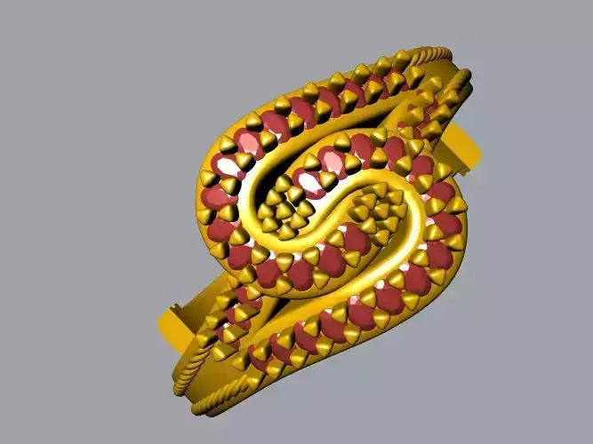 Intertwined knot ring all parts stl files verified