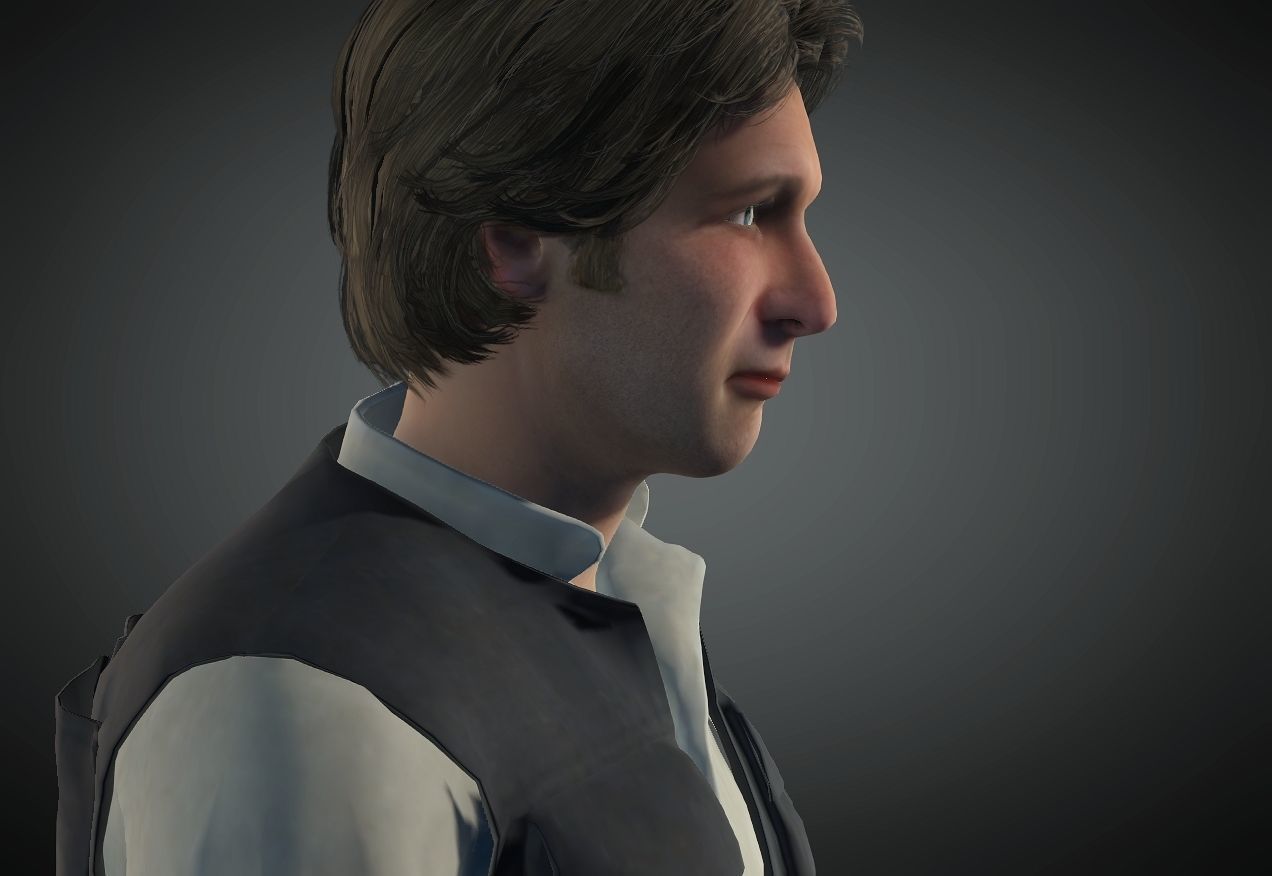 Han Solo from Star Wars 3D Model Low-poly 3D model_5