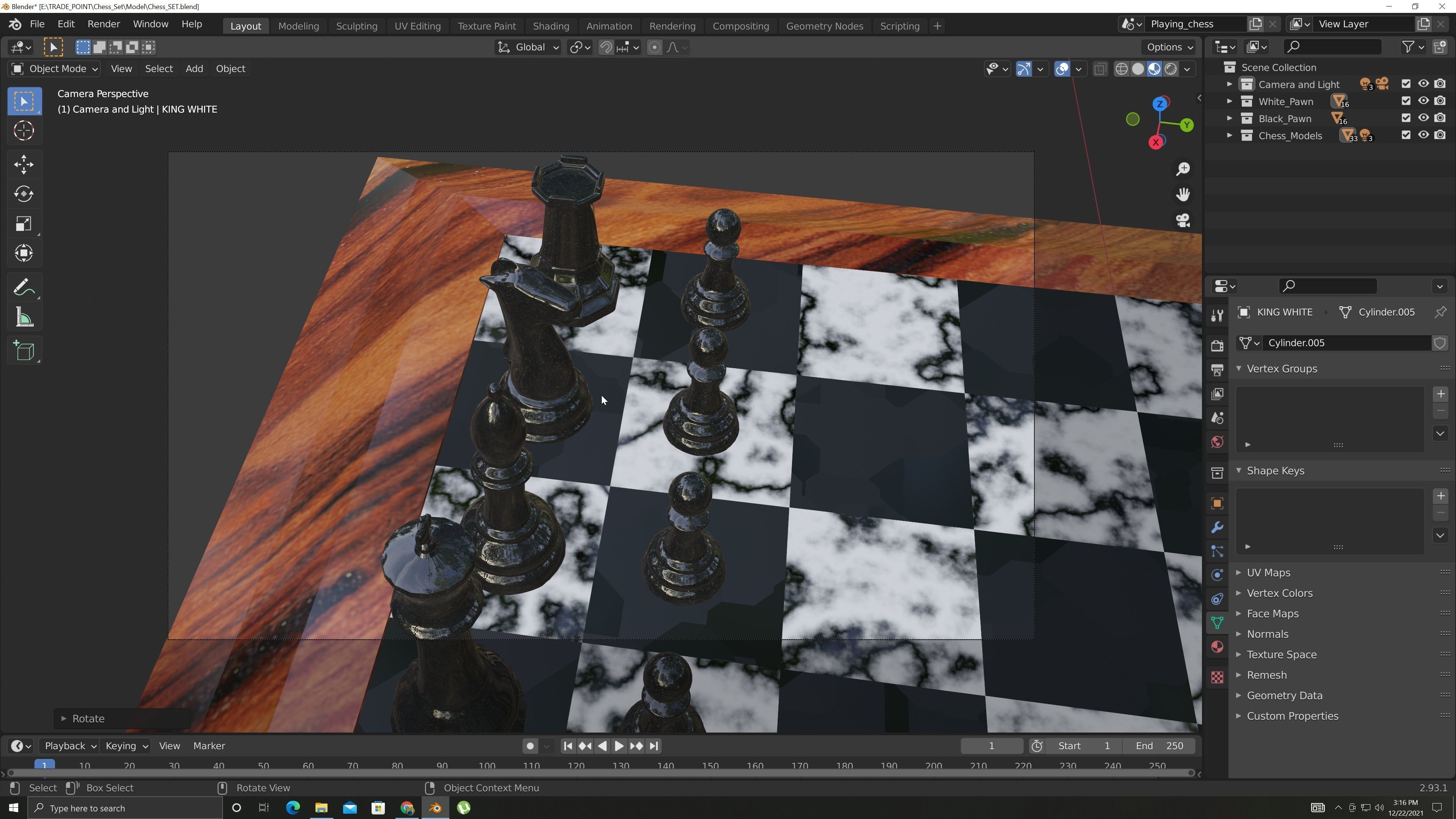 CHESS-SET vase 3D model_30