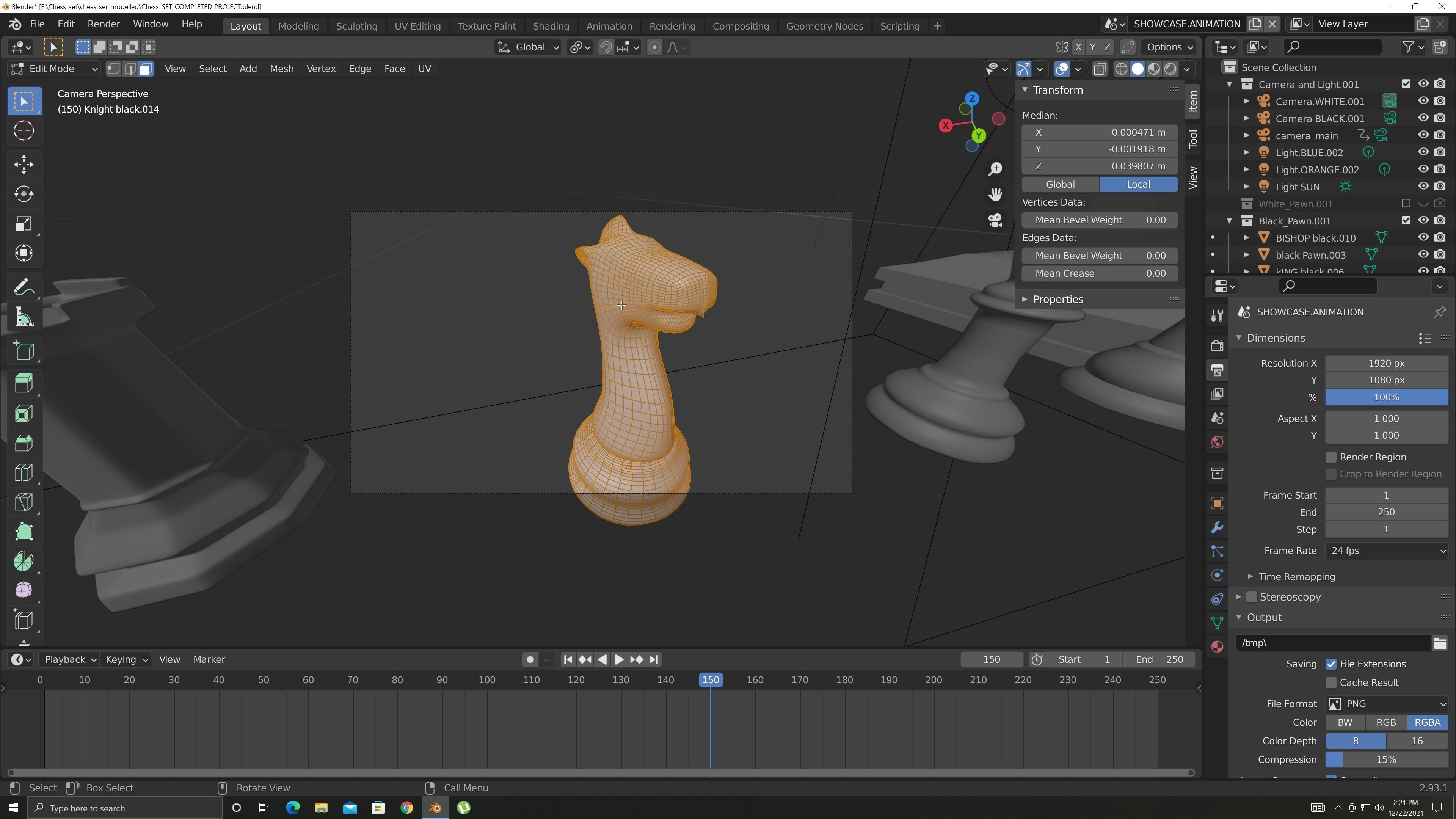 CHESS-SET vase 3D model_23