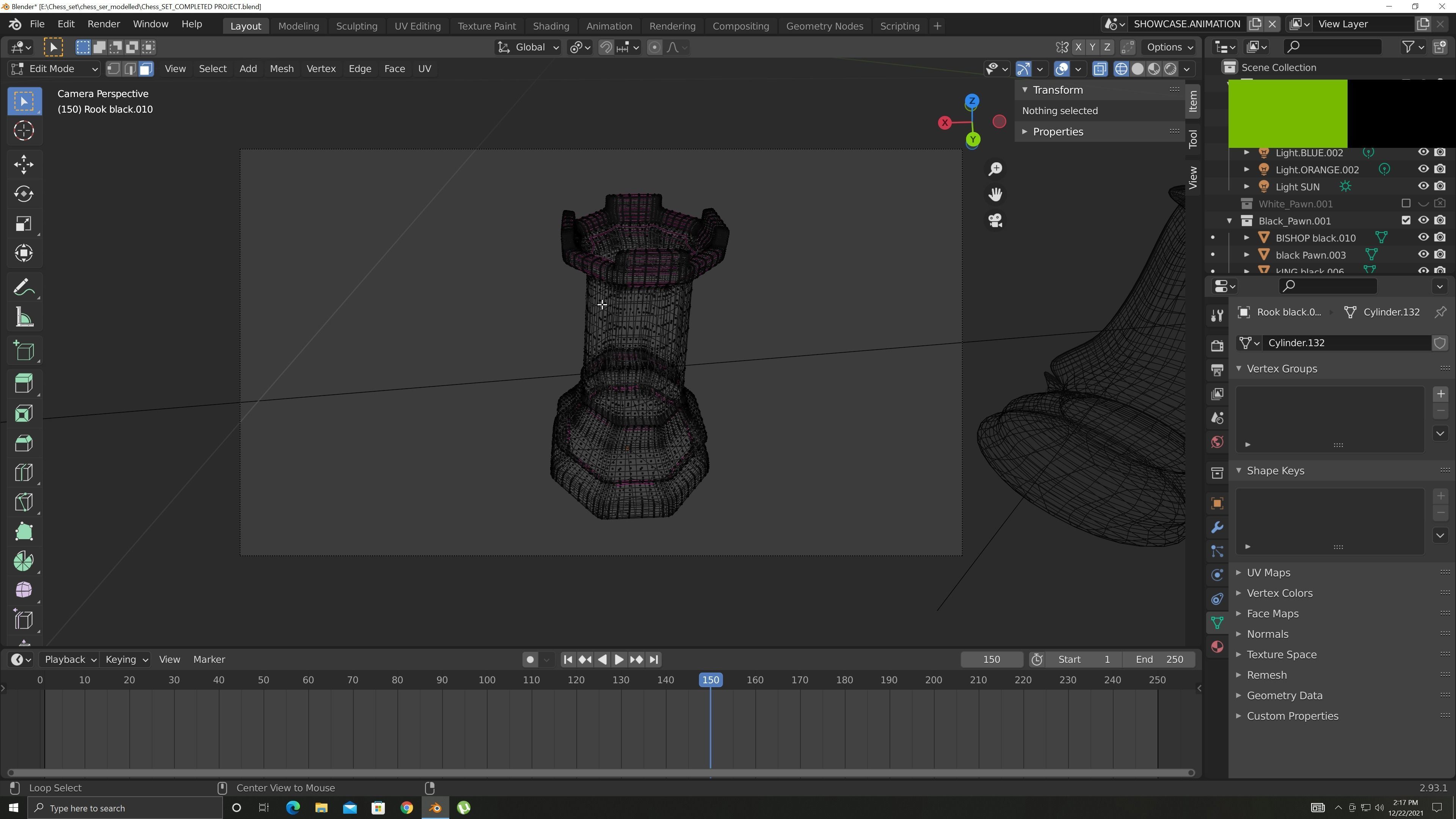 CHESS-SET vase 3D model_21
