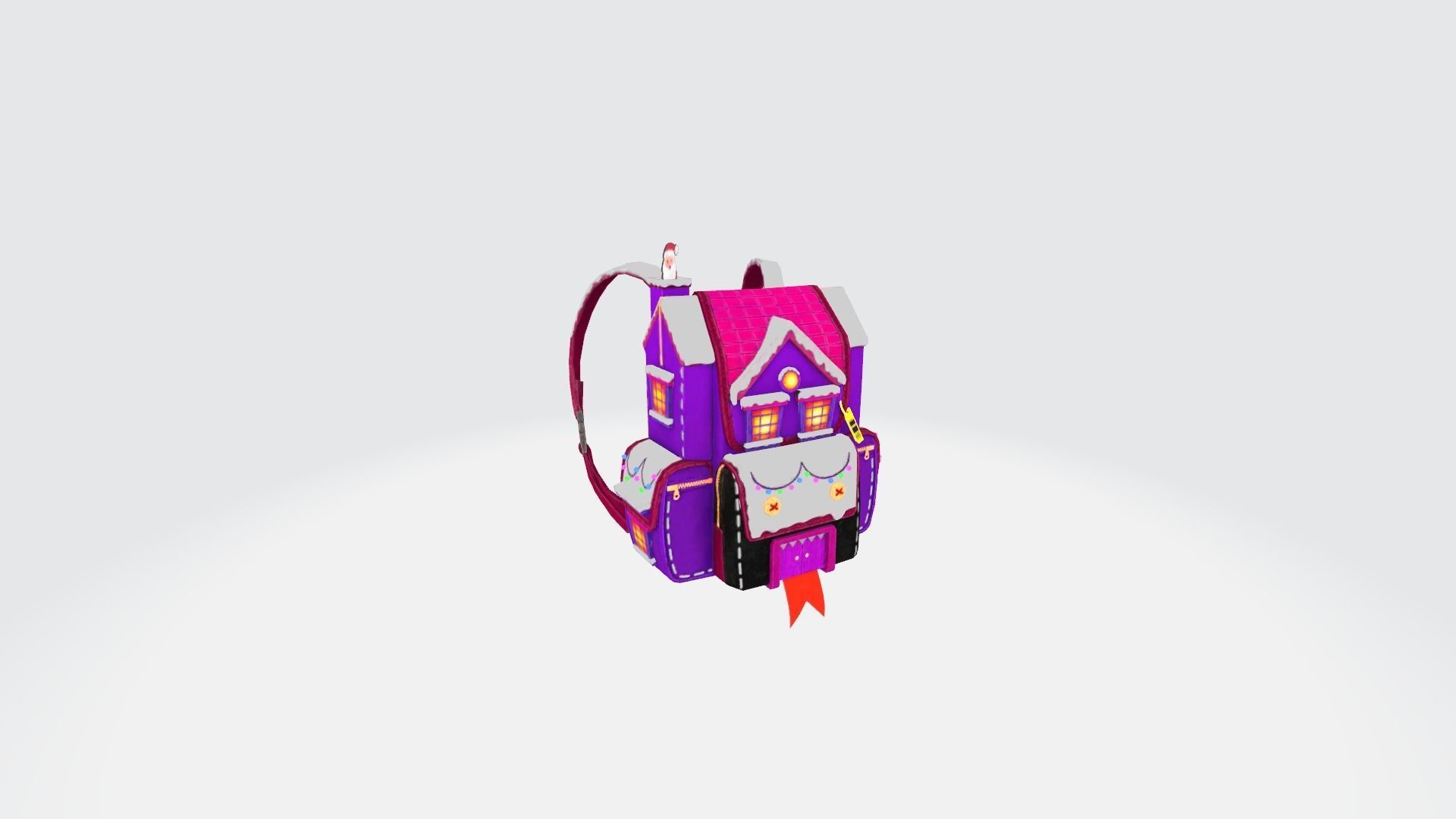 3x bag Merry Tidings Backpack 3D model_7