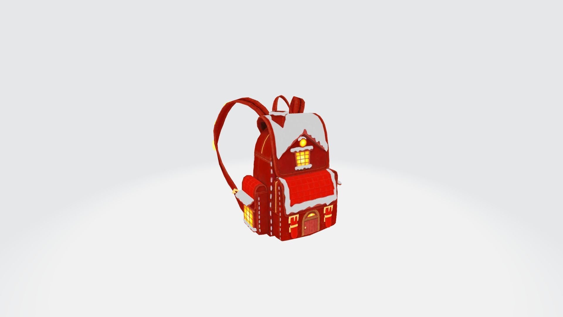 3x bag Merry Tidings Backpack 3D model_6