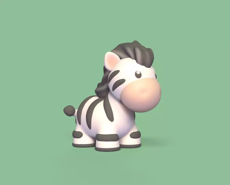 Little Zebra 3D print model_0