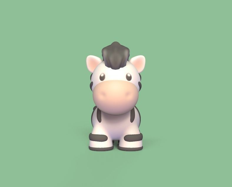 Little Zebra 3D print model_1