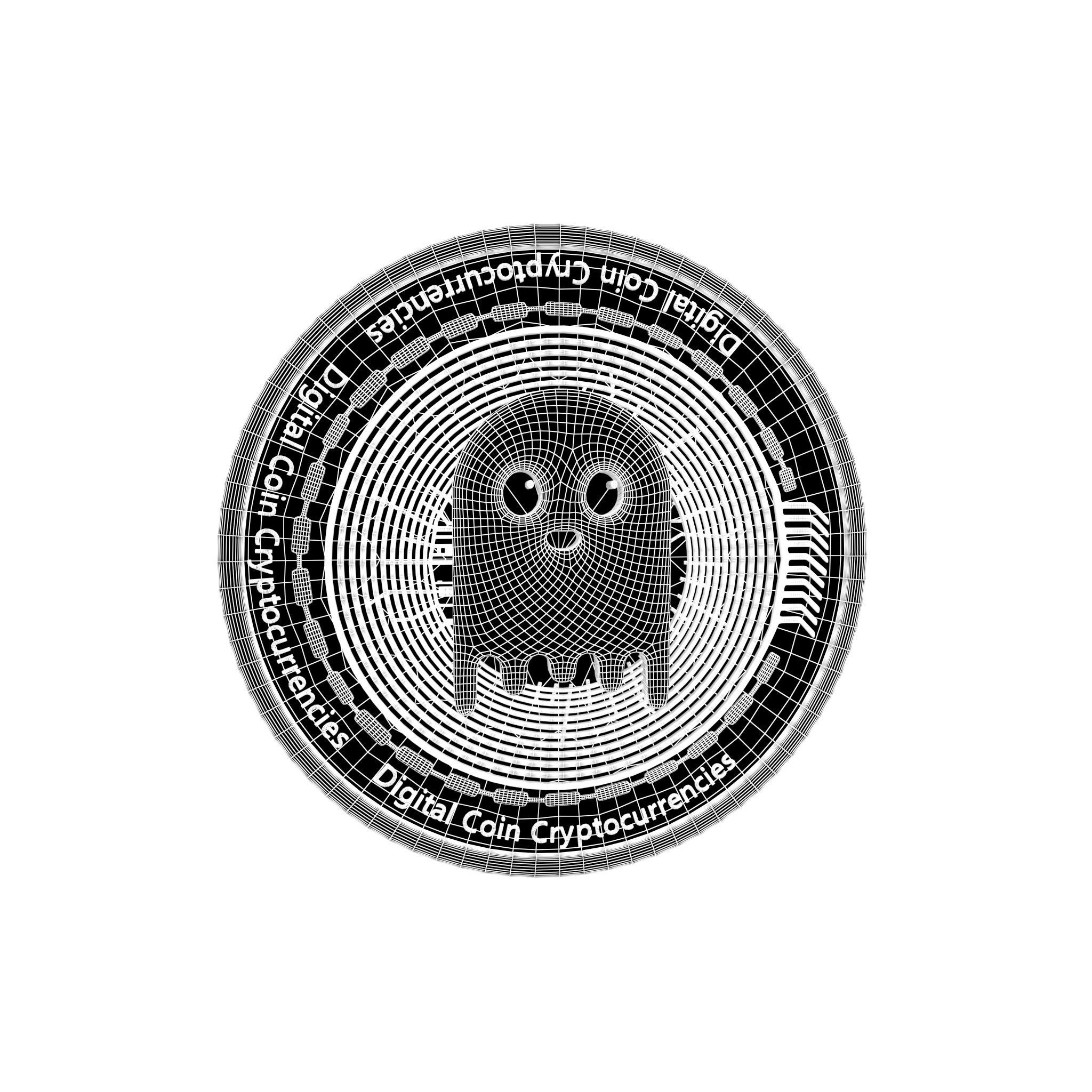 Aave Coin Ghost v2 001 Low-poly 3D model_6