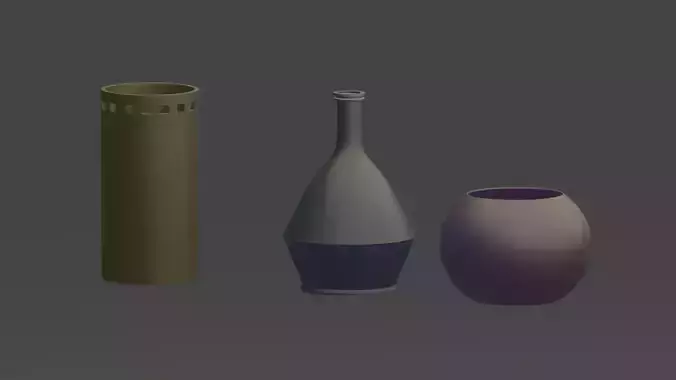 vases three