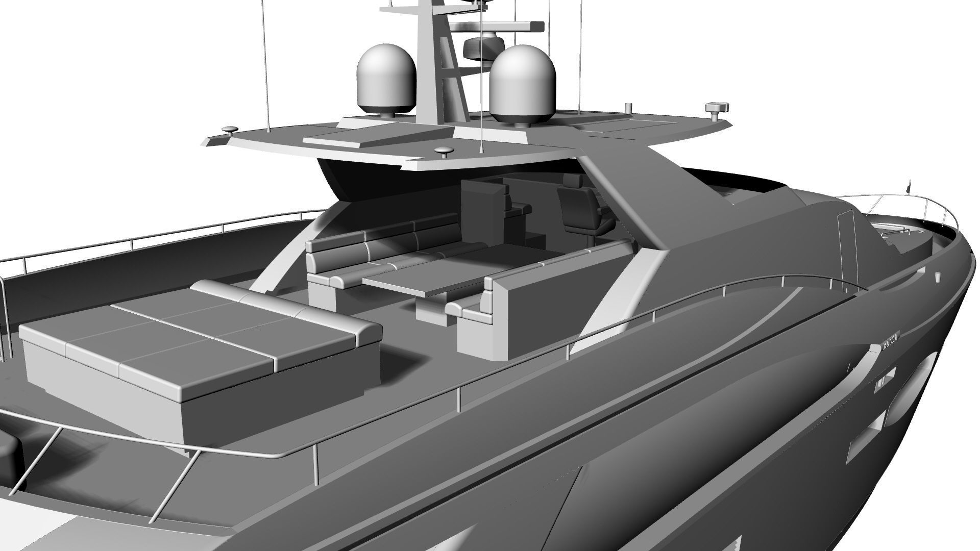 80 Foot Pilothouse Motor Yacht 3D model_13