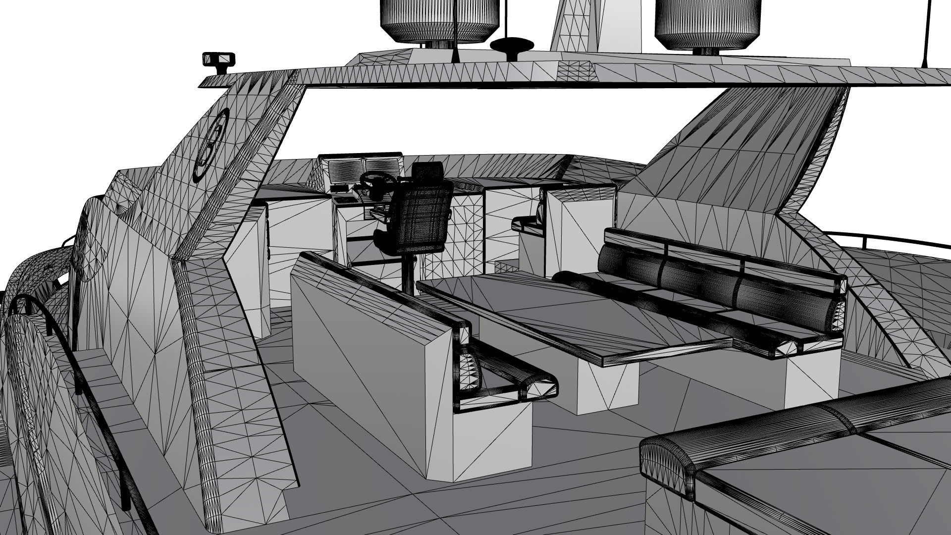 80 Foot Pilothouse Motor Yacht 3D model_7