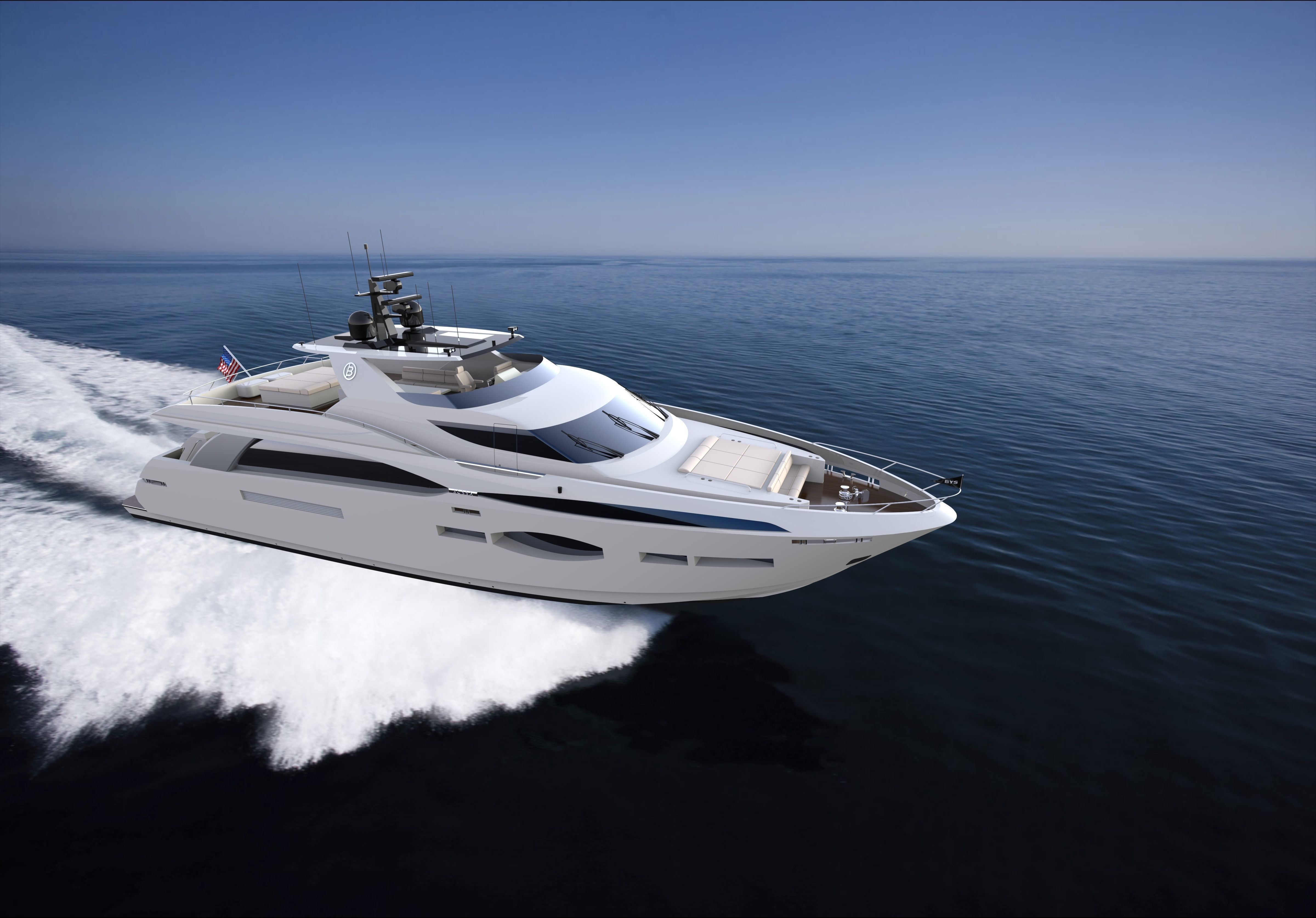 80 Foot Pilothouse Motor Yacht 3D model_2