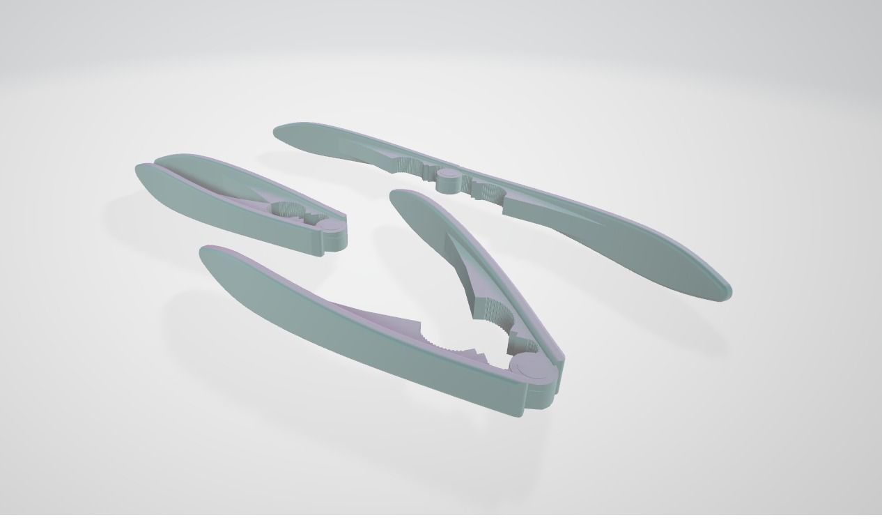 Nutcracker 3D Model pair of scissors 3D model_3