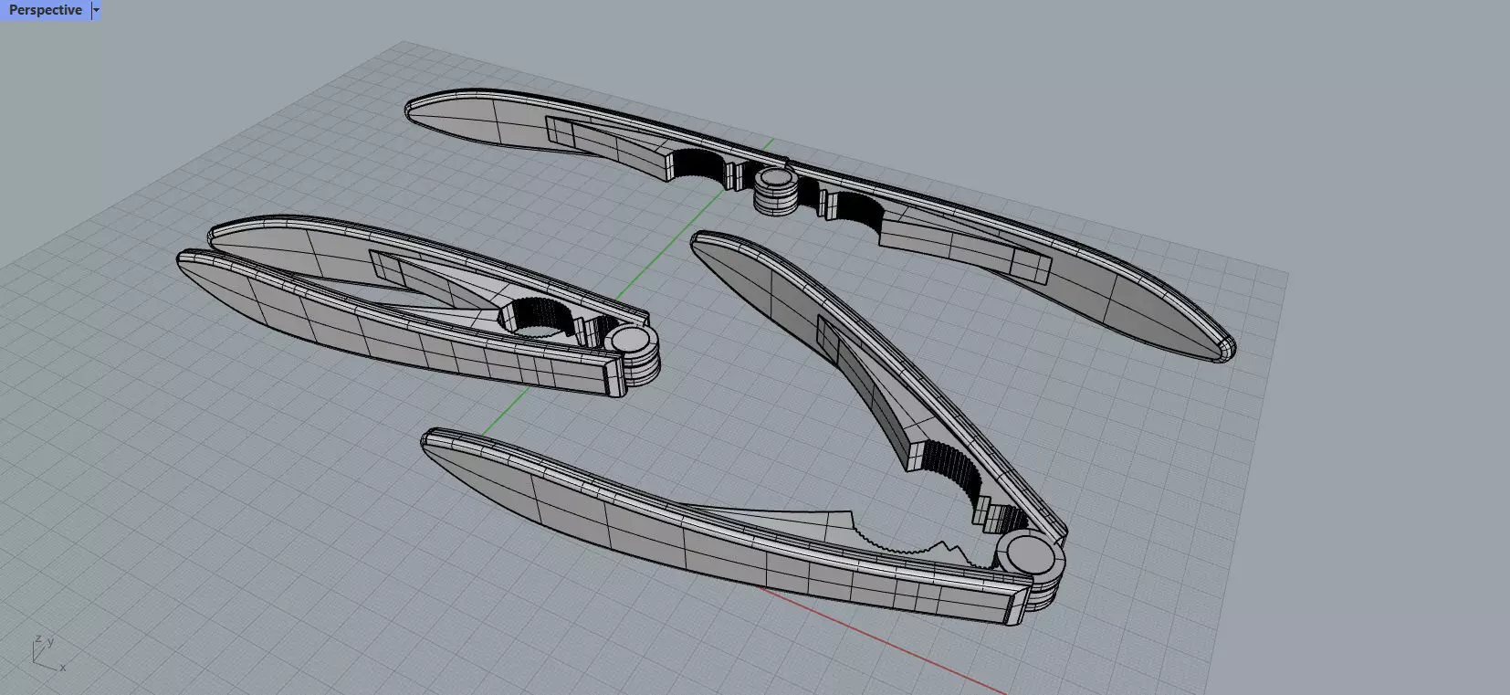 Nutcracker 3D Model pair of scissors 3D model_0