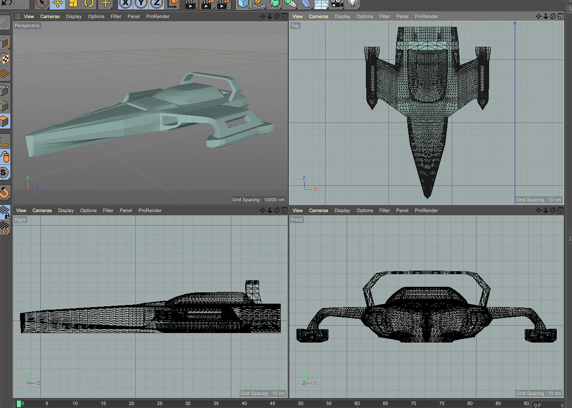 Powerboat fiction 3D model_5