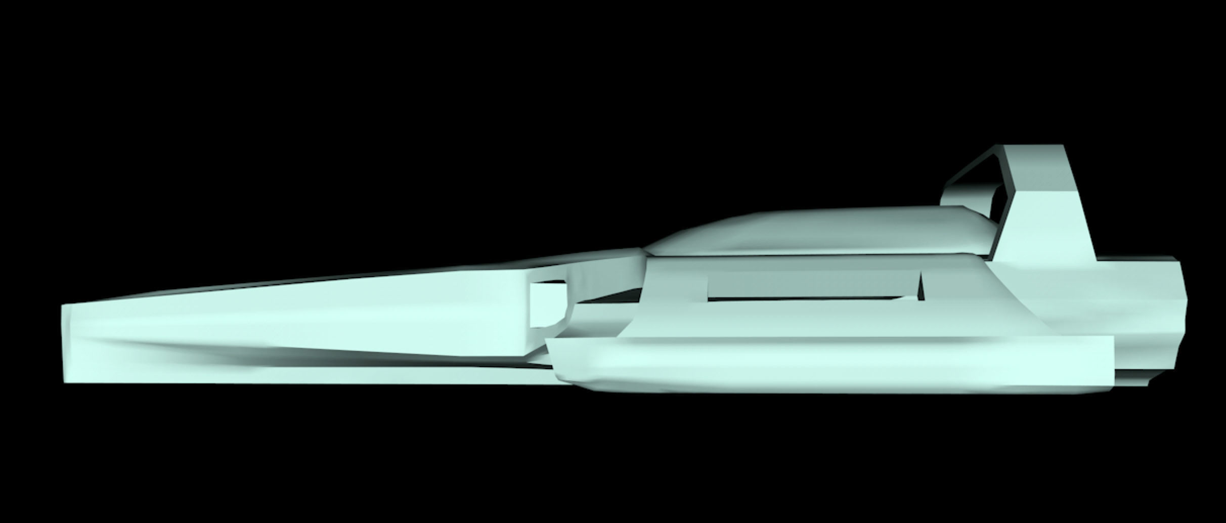 Powerboat fiction 3D model_1