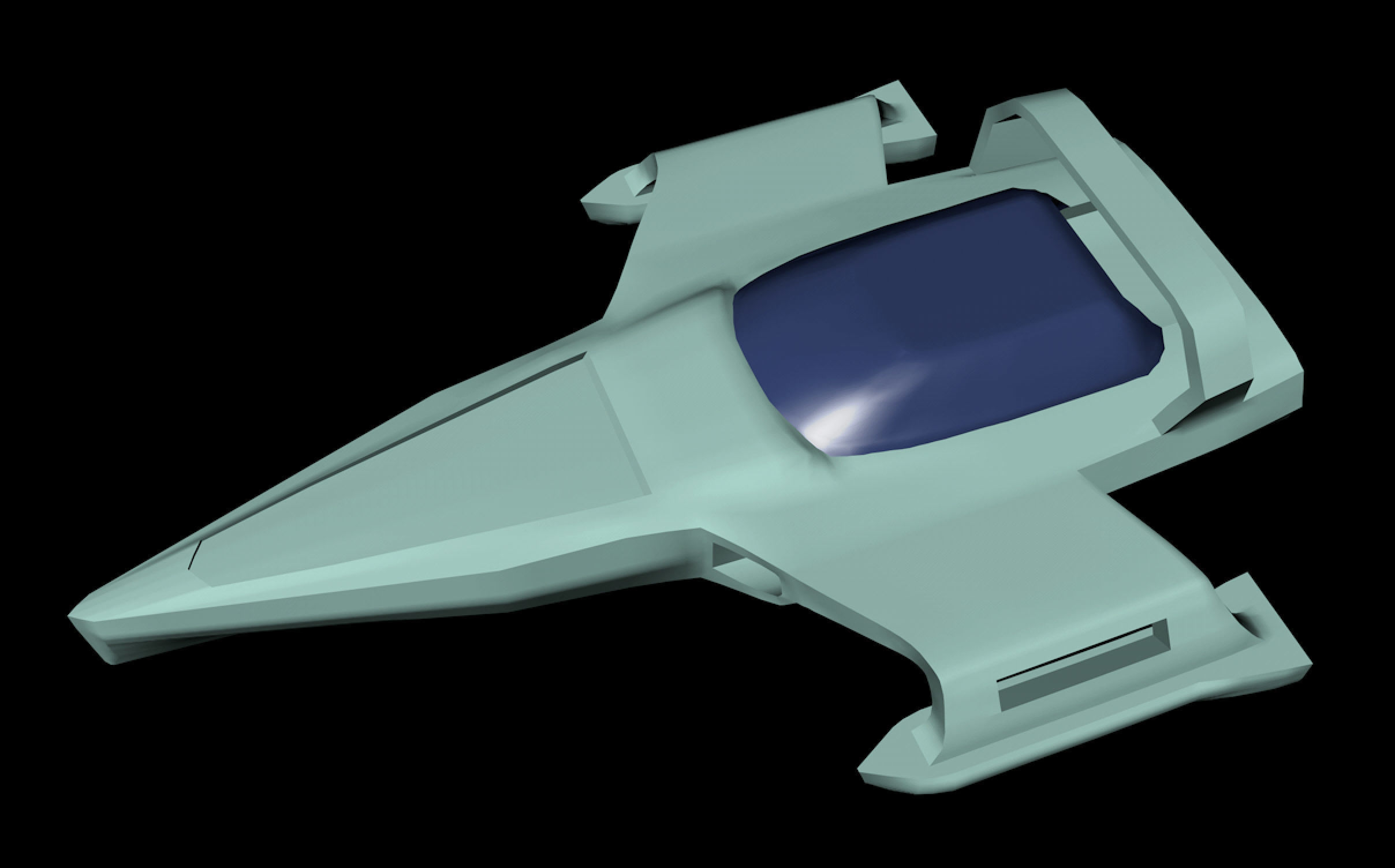 Powerboat fiction 3D model_6