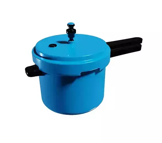 Color Pressure Cooker Low-poly 3D model
