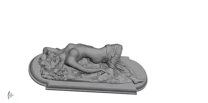 Bacchante sculpture 3D print model