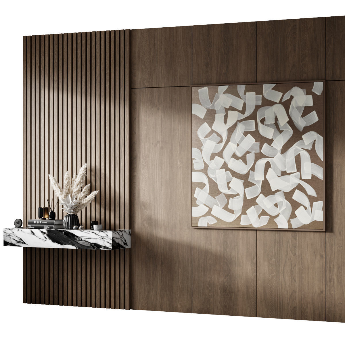 Hallway 3 wall art for living room 3D model_3