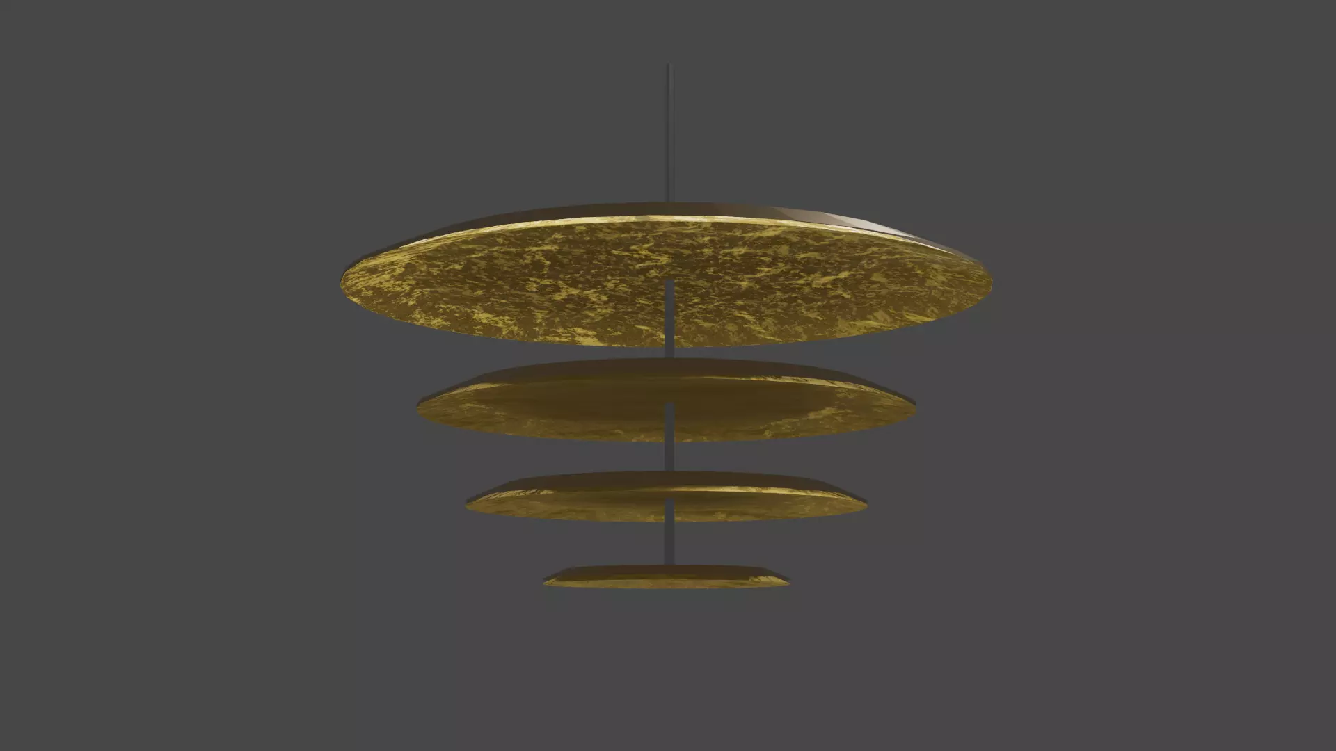 Gold Lamp 3D model_0