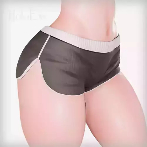 Booty Shorts Low-poly 3D model