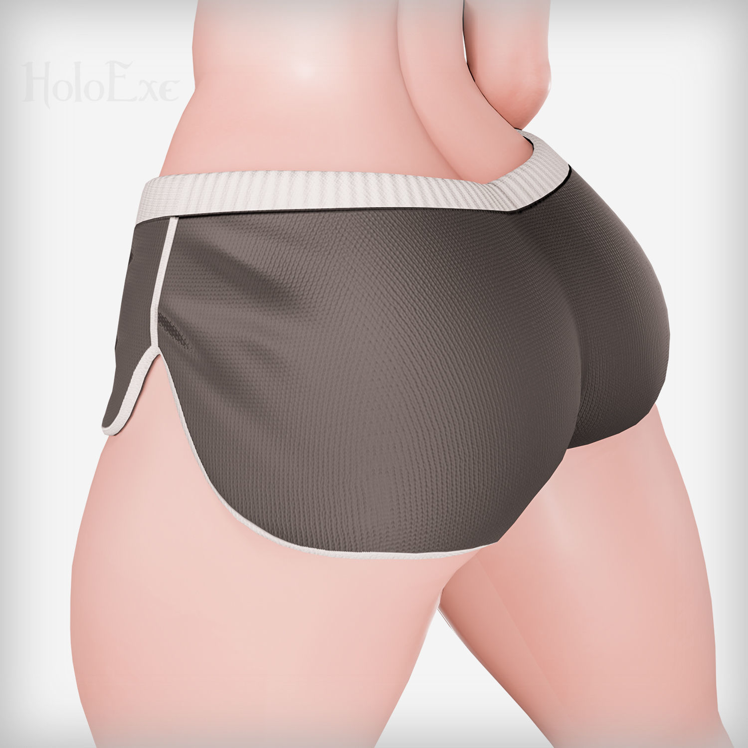 Booty Shorts Low-poly 3D model_2
