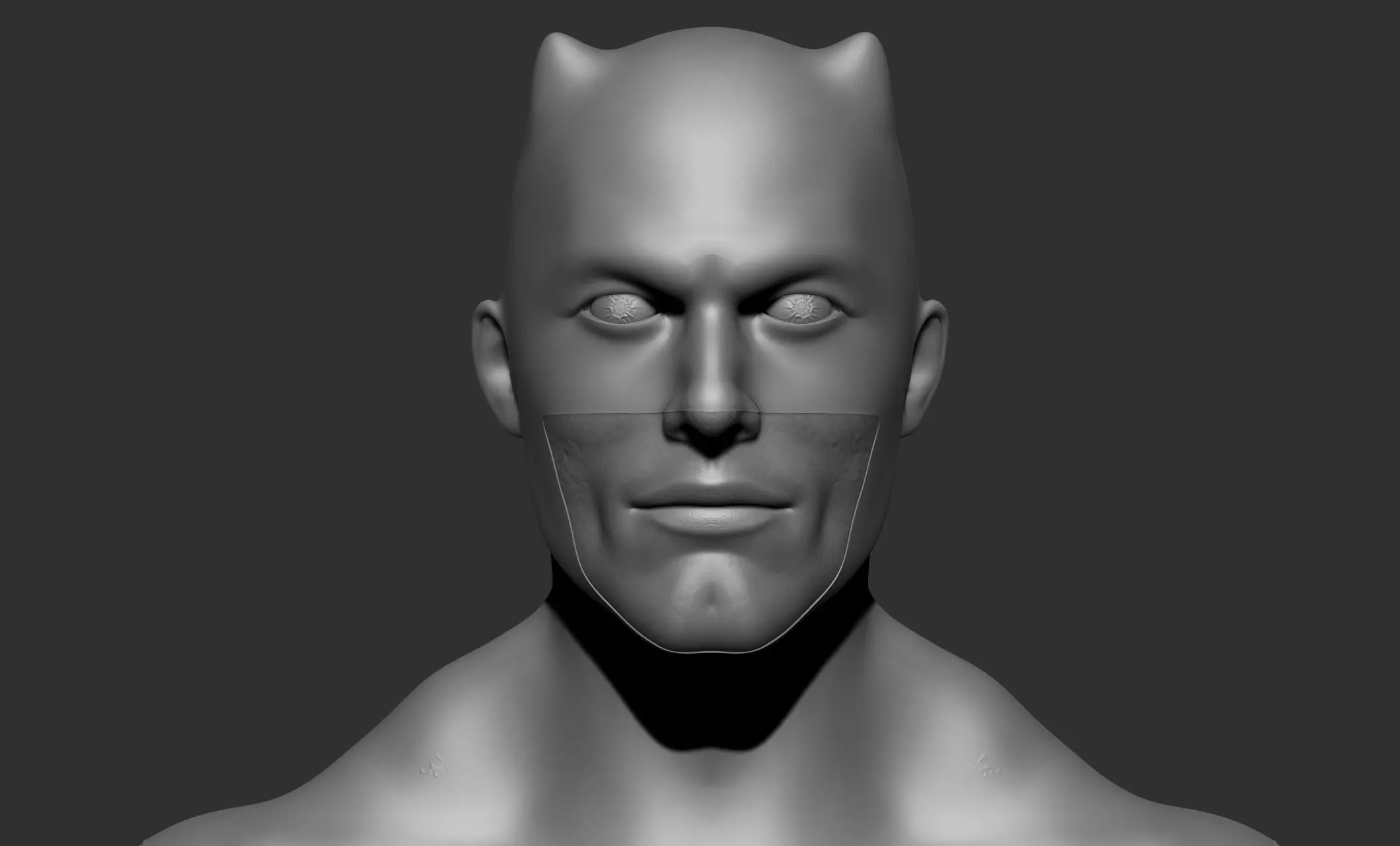 batevil batman head 3D print model