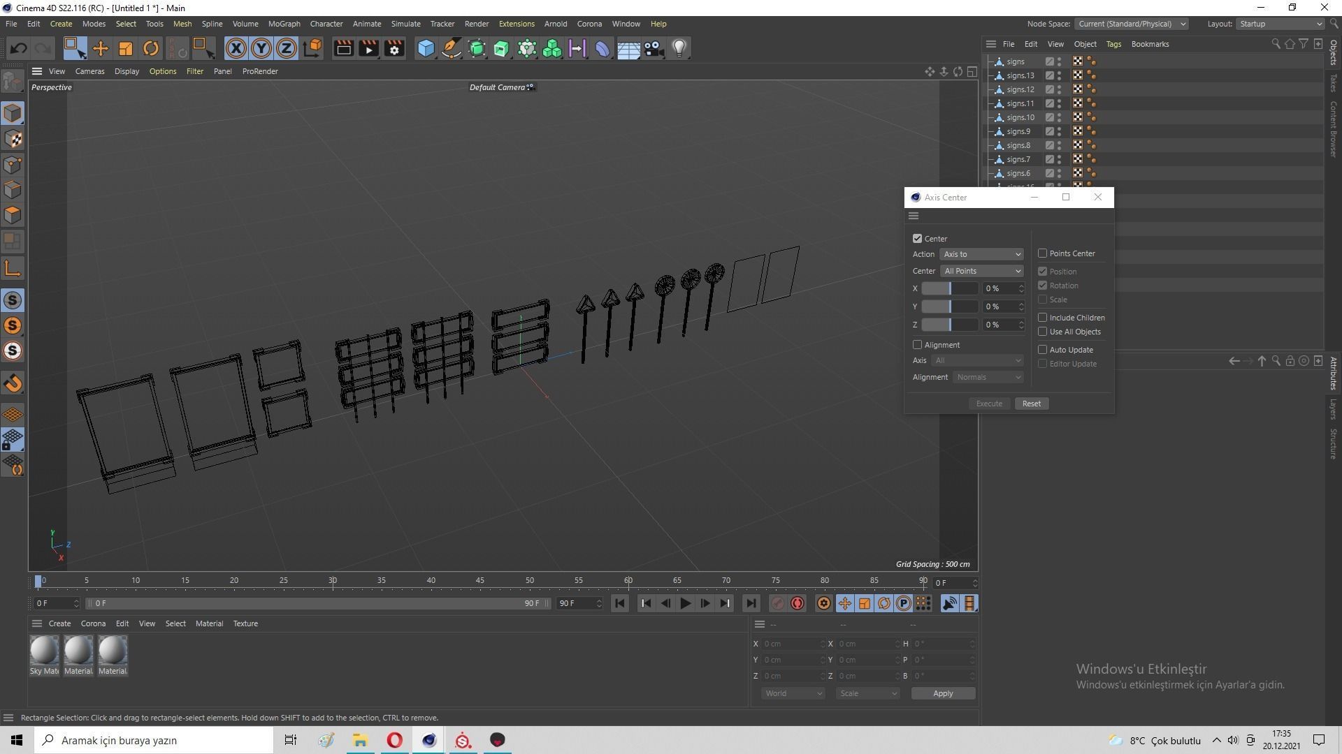 Sci-Fi Signs Low-poly 3D model_36