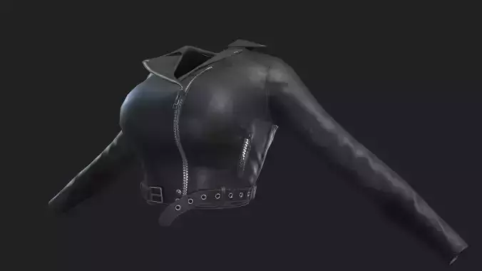 Woman Leather biker jacket